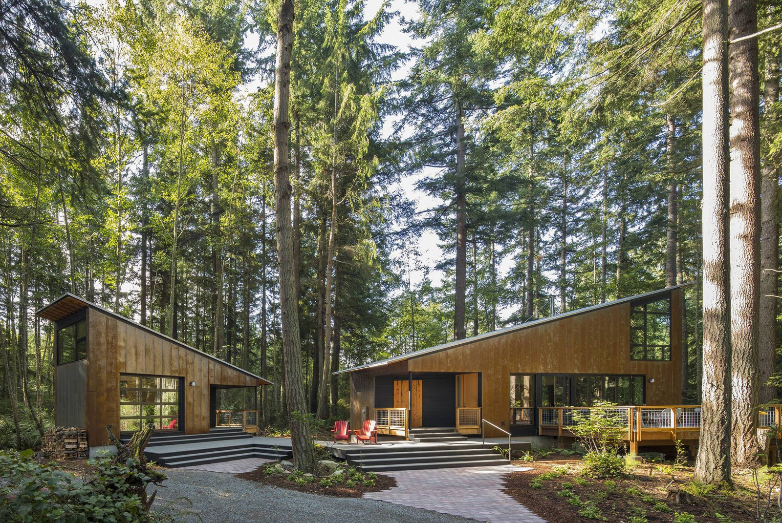 Corten Steel, Little House Big Shade Dwell In Nature