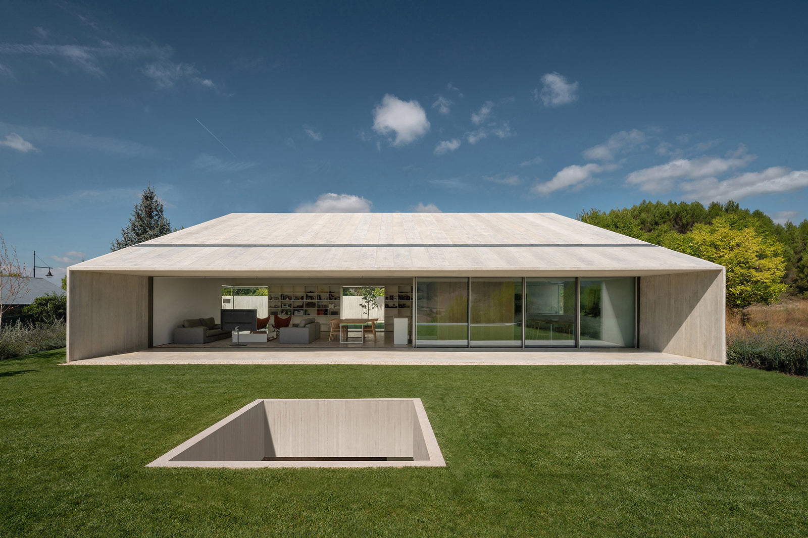 A Concrete Family House In Navarre Succeeds For Its Simplicity.