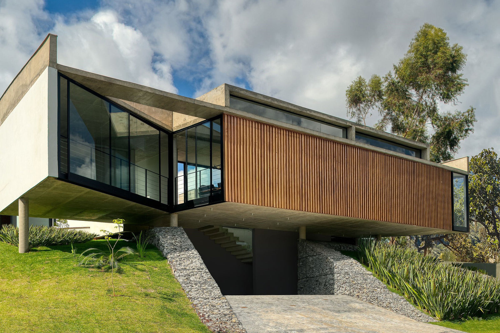 The House 7 Patios On A Slope Creating The Harmony To The Nature