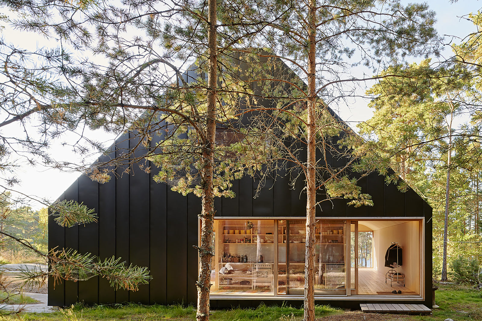 Classic Husarö House Stands On An Elevated Plateau Overlooking The Sea