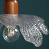 Adara Glass Leafy Pendant Lamp