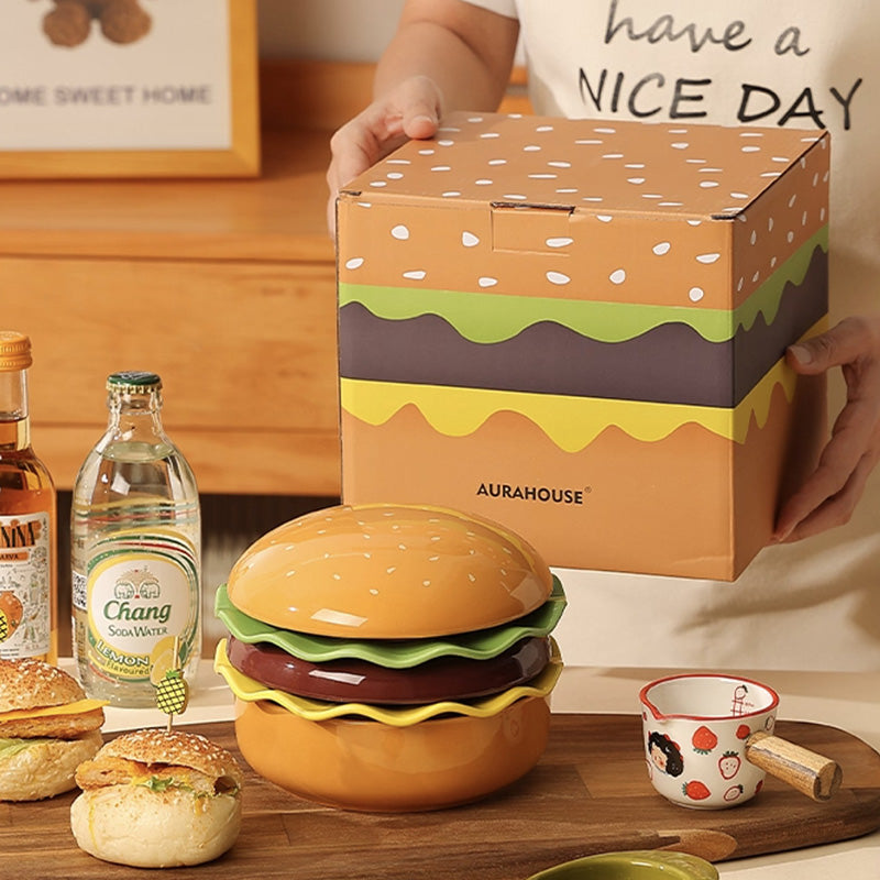 Burger 5-Pieces Platters Set