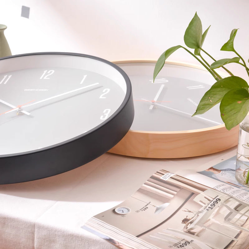 Geekcook Gray Minimalist Wall Clock