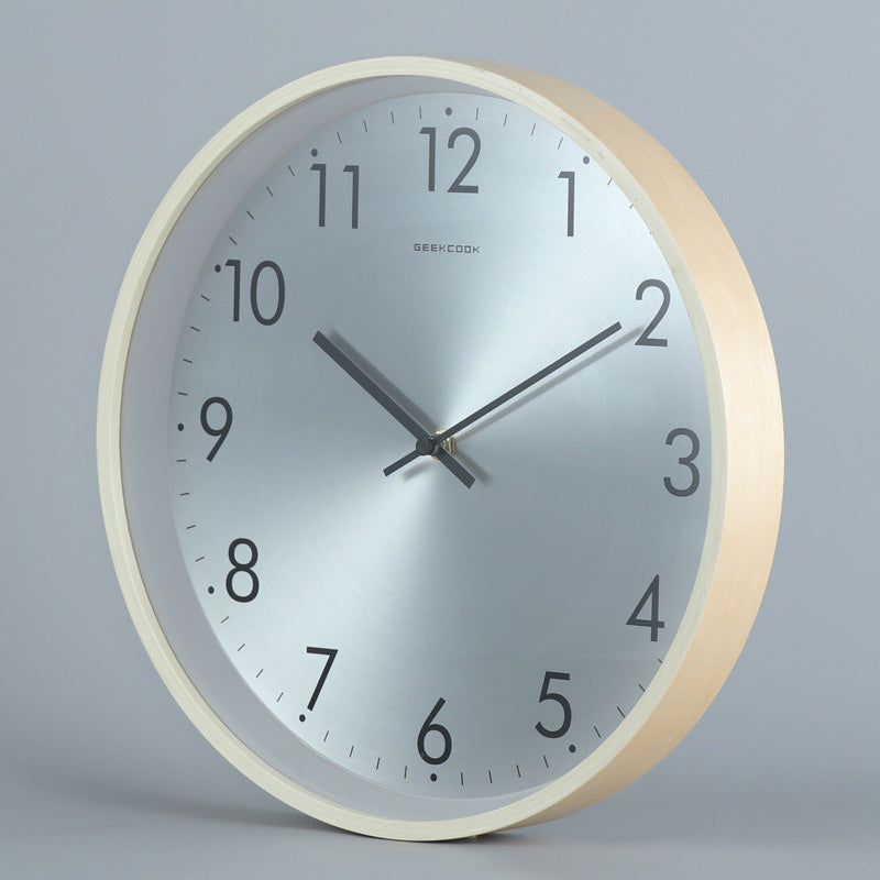 Geekcook Metallic Minimalist Wall Clock