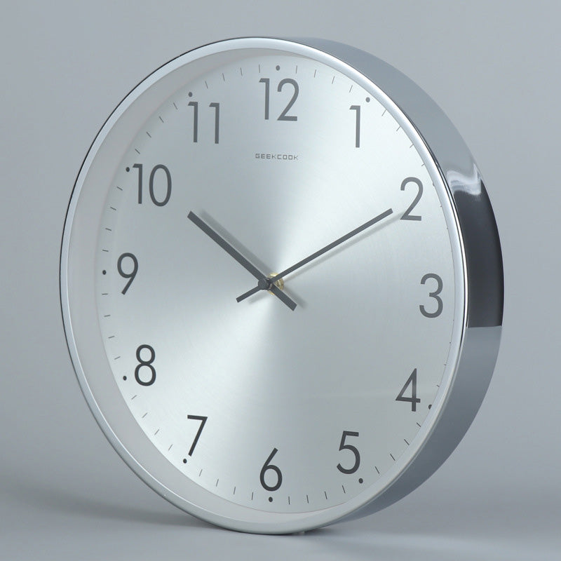 Geekcook Metallic Minimalist Wall Clock
