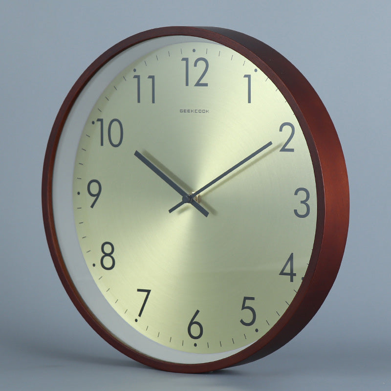 Geekcook Metallic Minimalist Wall Clock