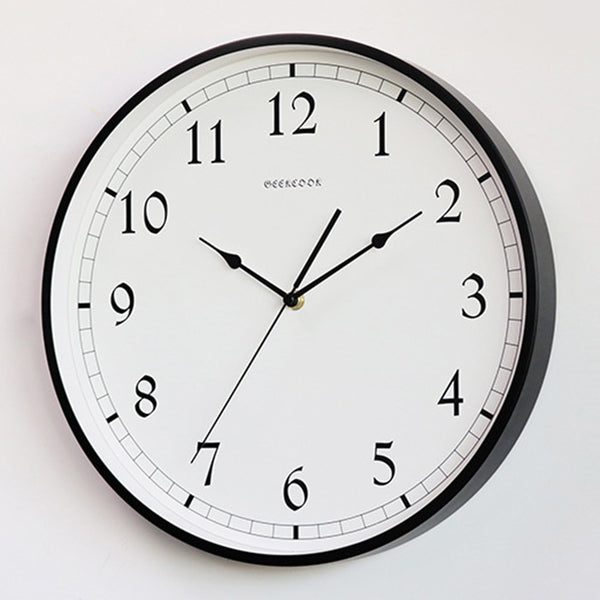 Geekcook White Wooden Wall Clock | 14