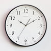 Geekcook White Wooden Wall Clock