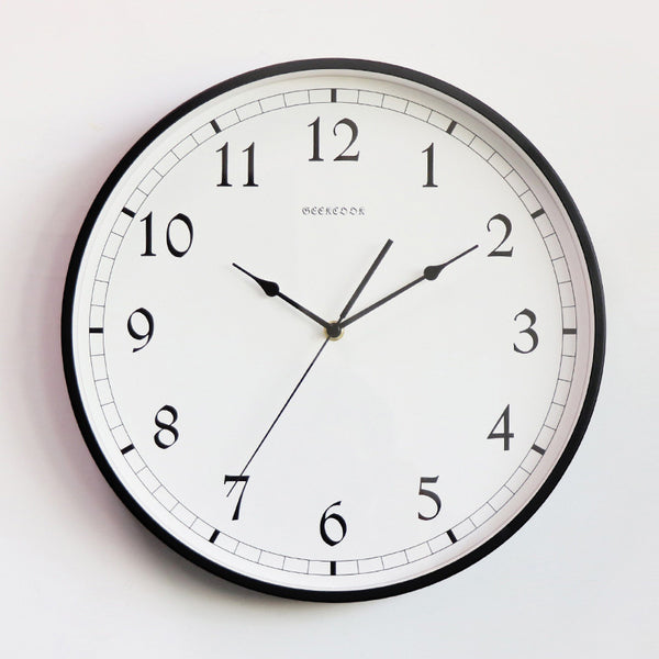 Geekcook White Wooden Wall Clock | 14