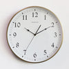 Geekcook White Wooden Wall Clock