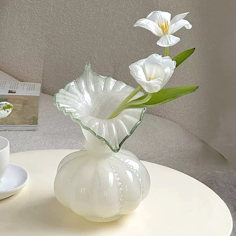 L&#39;chaim Fenton Glass Vase