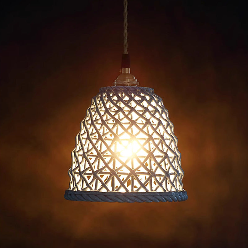 Omanut Procelain Bell Pendant Lamp