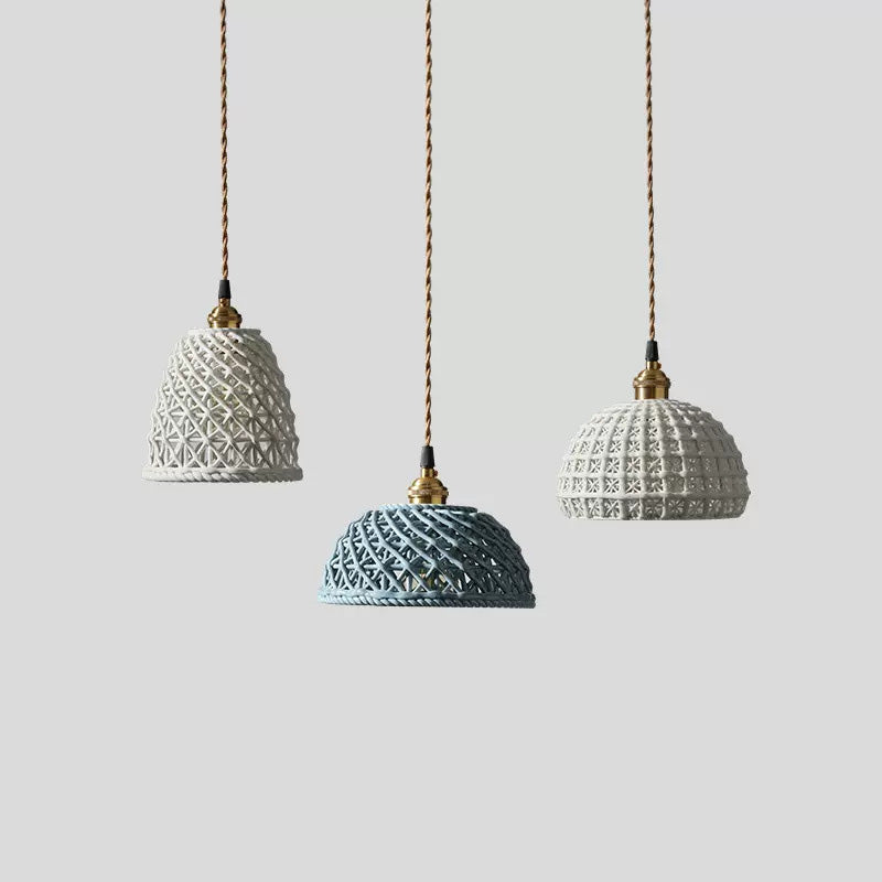 Omanut Procelain Bell Pendant Lamp