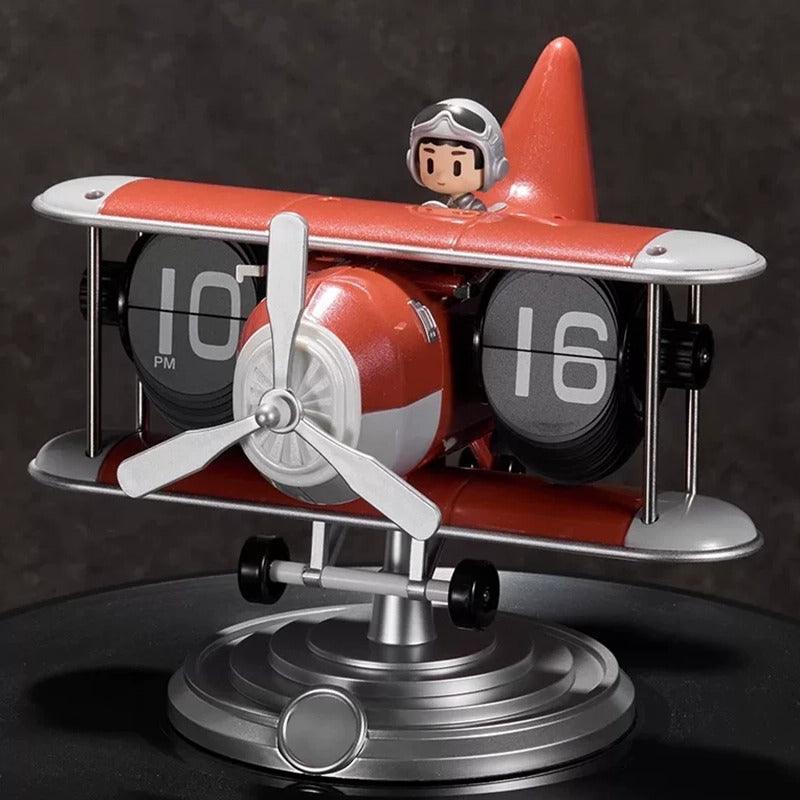 Proppeller Plane Flip Clock