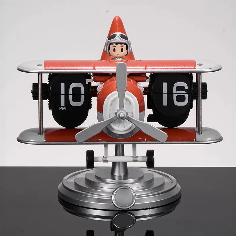Proppeller Plane Flip Clock