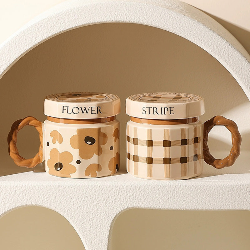 Sehfel Ceramic Mug With Lid