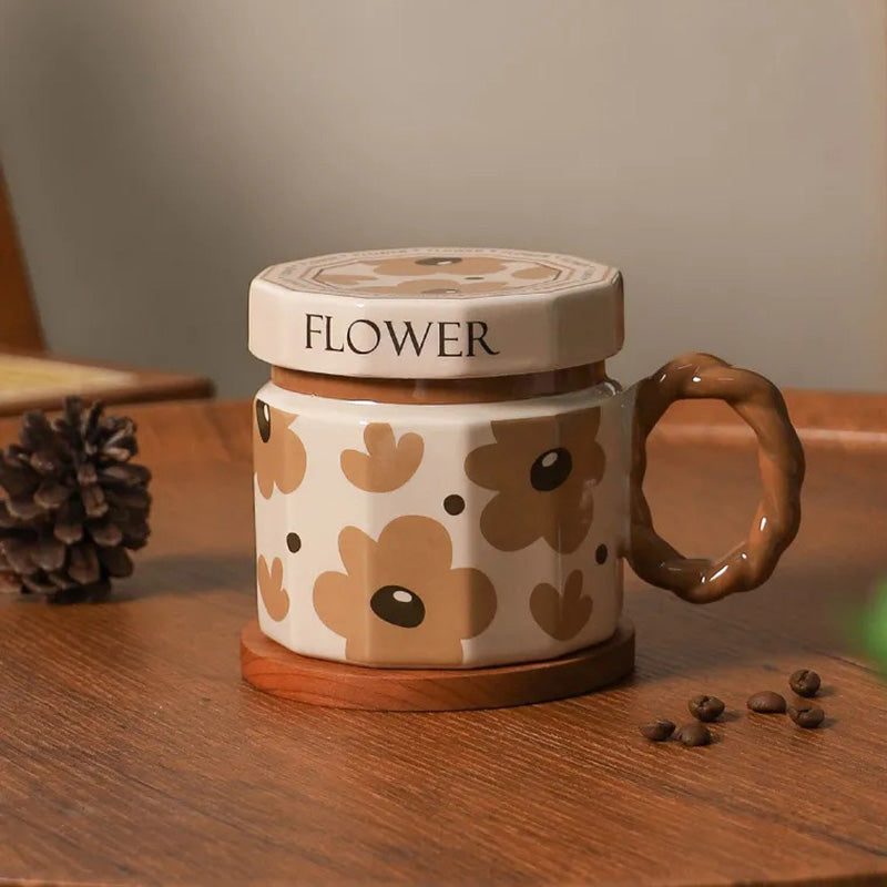 Sehfel Ceramic Mug With Lid