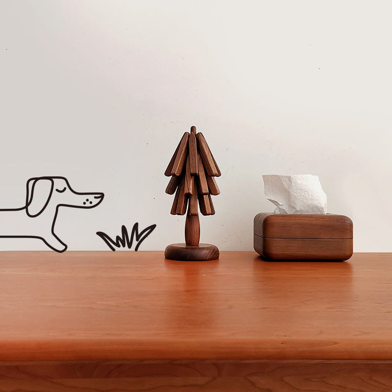 Troas Black Walnut Coasters, Set of 3