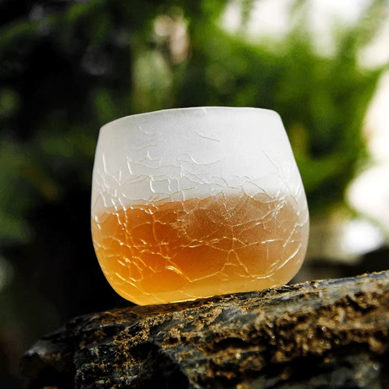 Yamazakura Hatasuha Crackle Whisky Glass