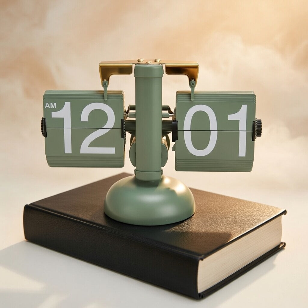 Retro Nordic Scale Flip Clock