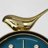 Tannis Armens Leather Marble Bird Paradise Clock
