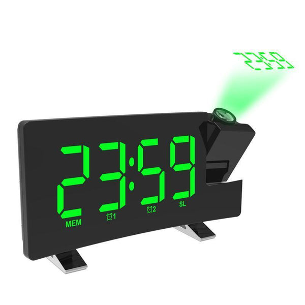 Color LED Projection Digital Clock | Dimmer Timer Backlight LED ...