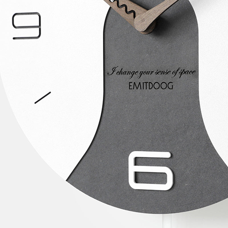 EMITDOOG Round Pendulum Wall Clock