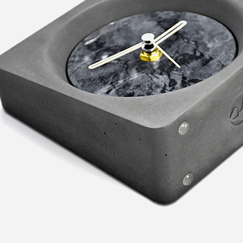 Bodil Marble Cement Clock