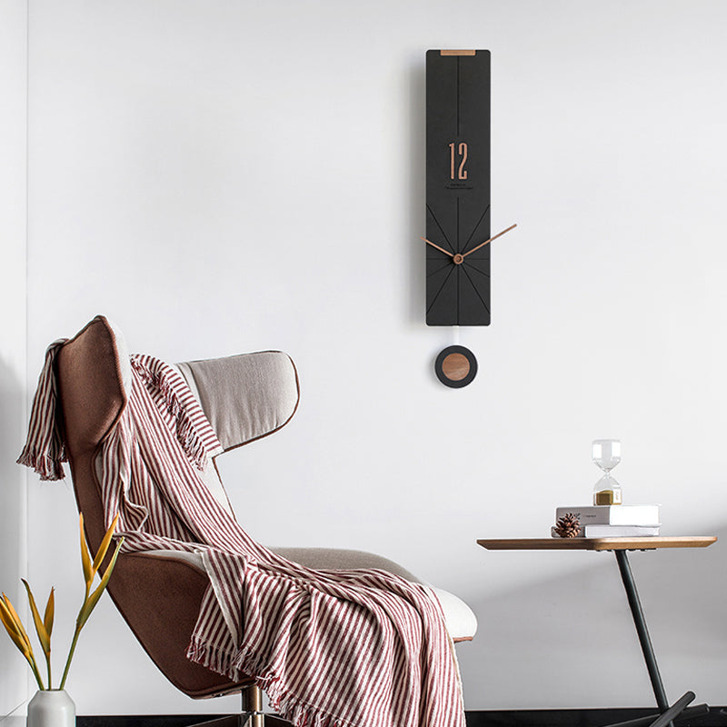 EMITDOOG Minimal Line Pendulum Wall Clock