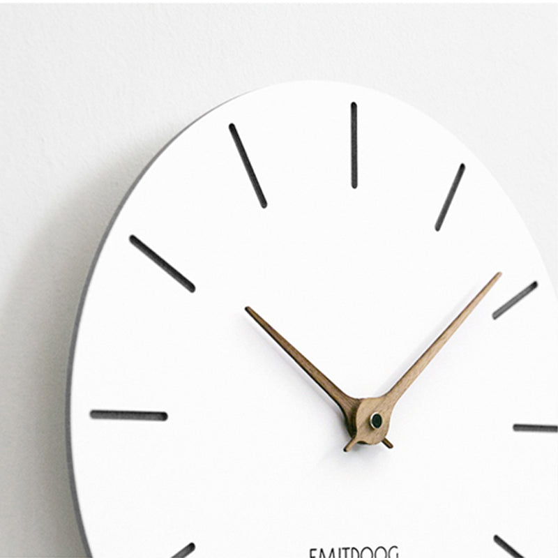 EMITDOOG Simple White Home Wall Clock