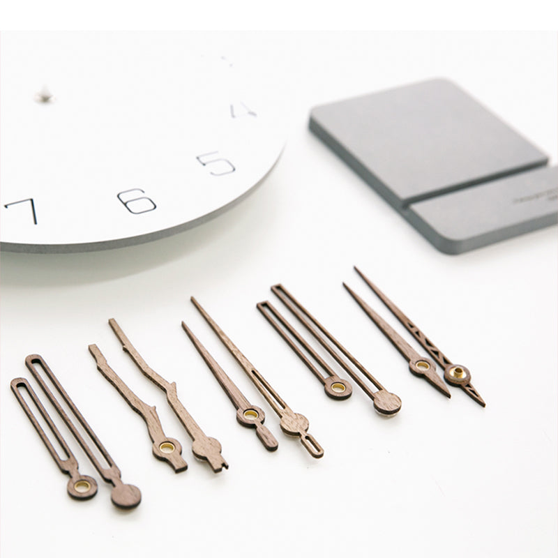 EMITDOOG Fresh Minimalist White 12 Inch Stand Clock