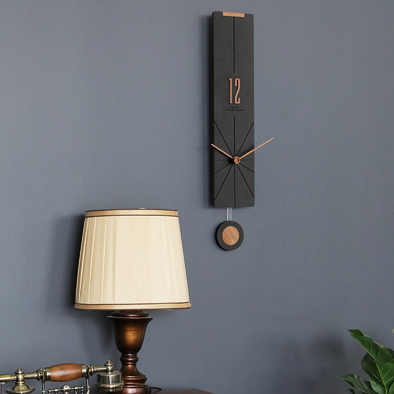 EMITDOOG Minimal Line Pendulum Wall Clock