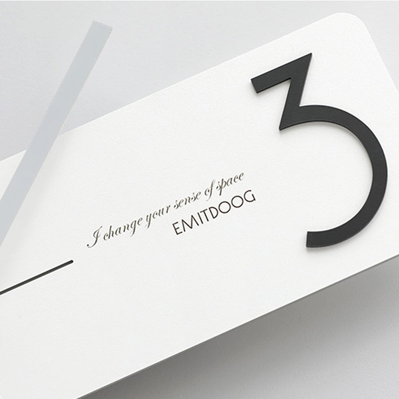 EMITDOOG Long Polygon Wall Clock