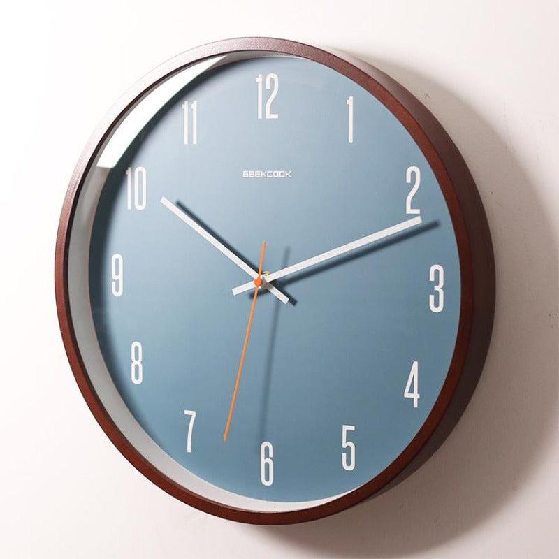 Geekcook Teal Minimalist Wall Clock
