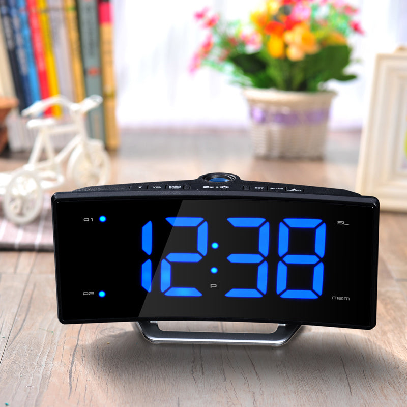 Arc Screen Projection Smart Clock | LED Digital Electronic Table ...