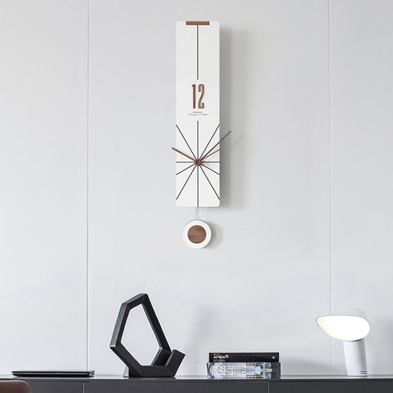 EMITDOOG Minimal Line Pendulum Wall Clock