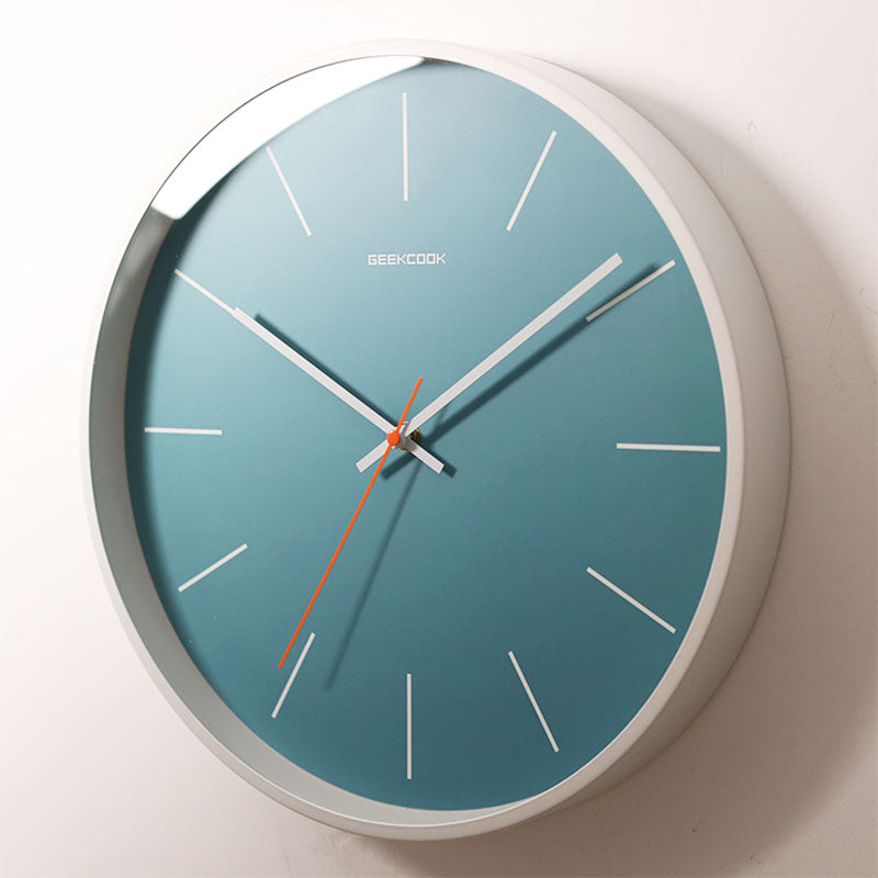 Geekcook Teal Minimalist Wall Clock