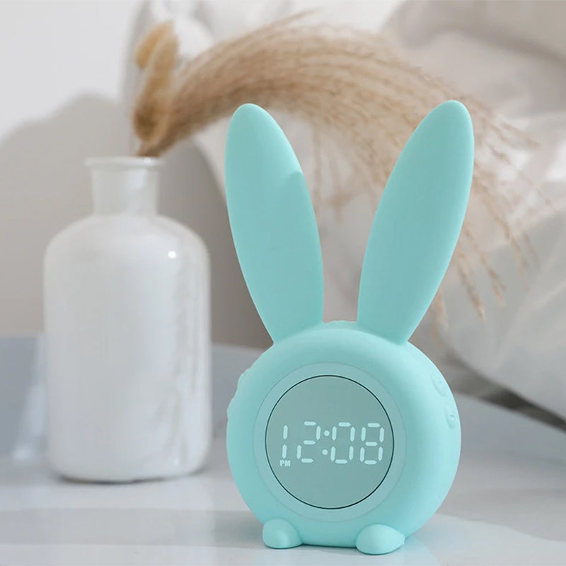 Cute Long Bunny Ear Digital Clock