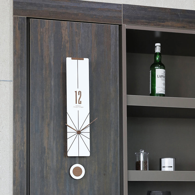 EMITDOOG Minimal Line Pendulum Wall Clock