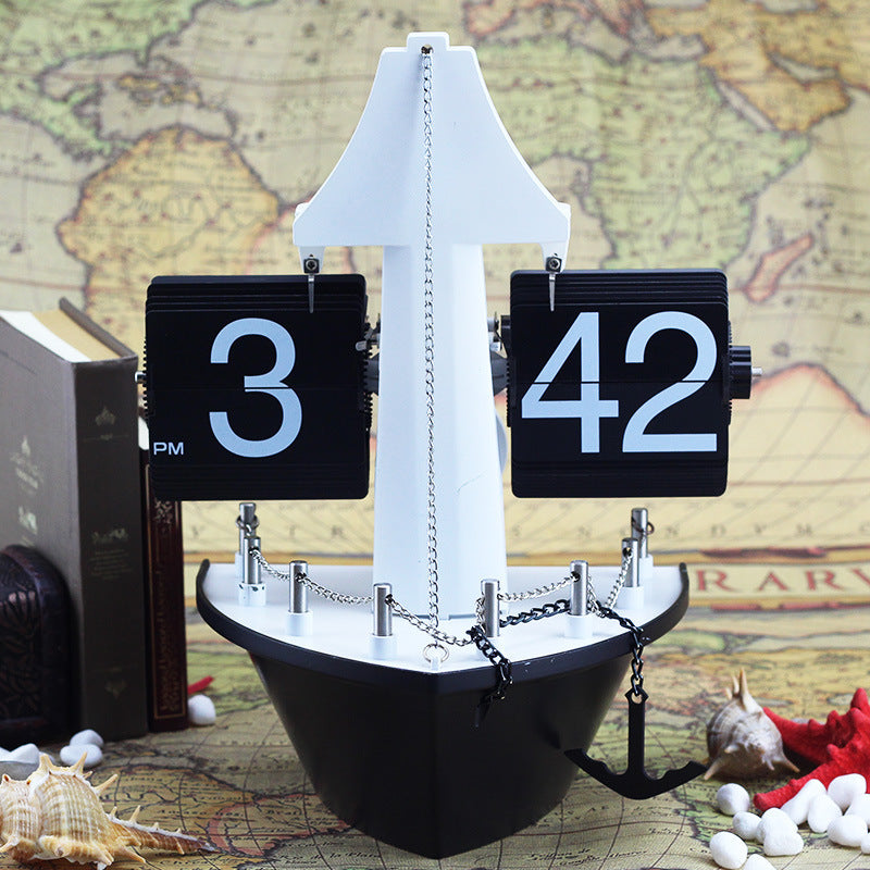 Explorer Ship Flip Clock