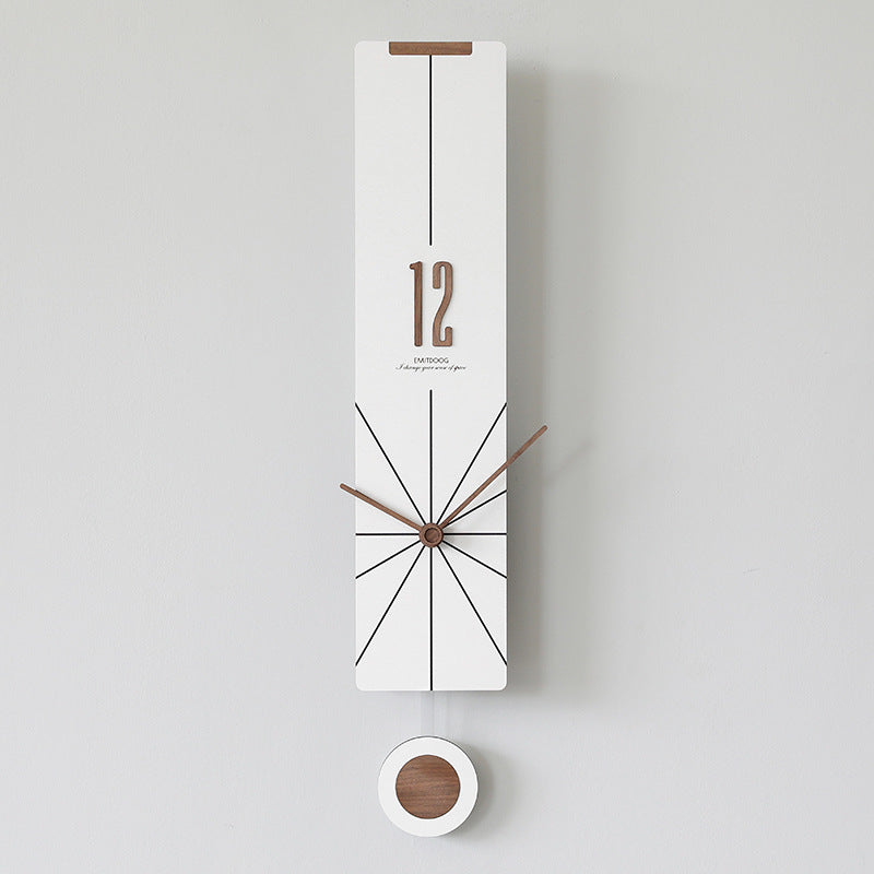 EMITDOOG Minimal Line Pendulum Wall Clock