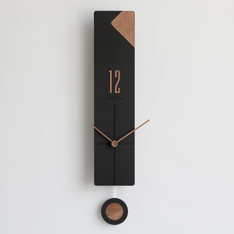 EMITDOOG Minimal Line Pendulum Wall Clock