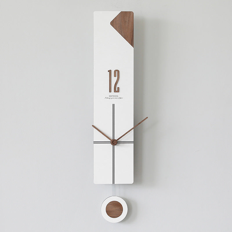EMITDOOG Minimal Line Pendulum Wall Clock