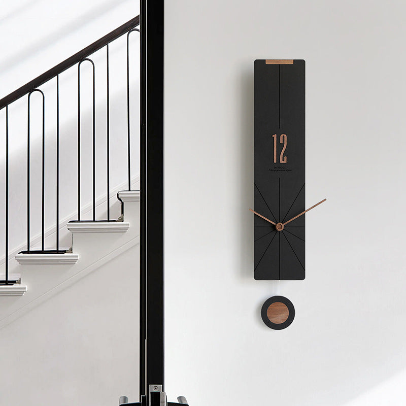 EMITDOOG Minimal Line Pendulum Wall Clock