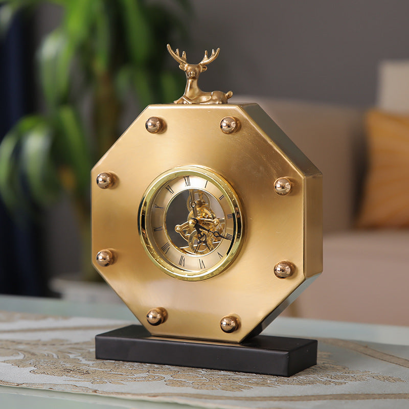 Harald Ruler Clock Stag