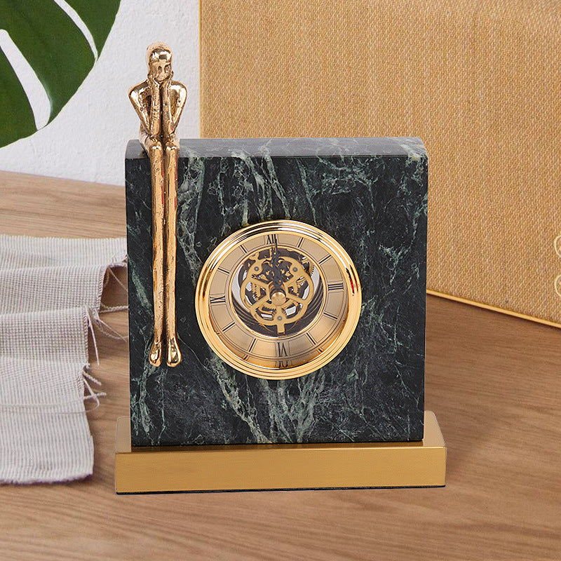 Frida Thyra Marble Lady Clock