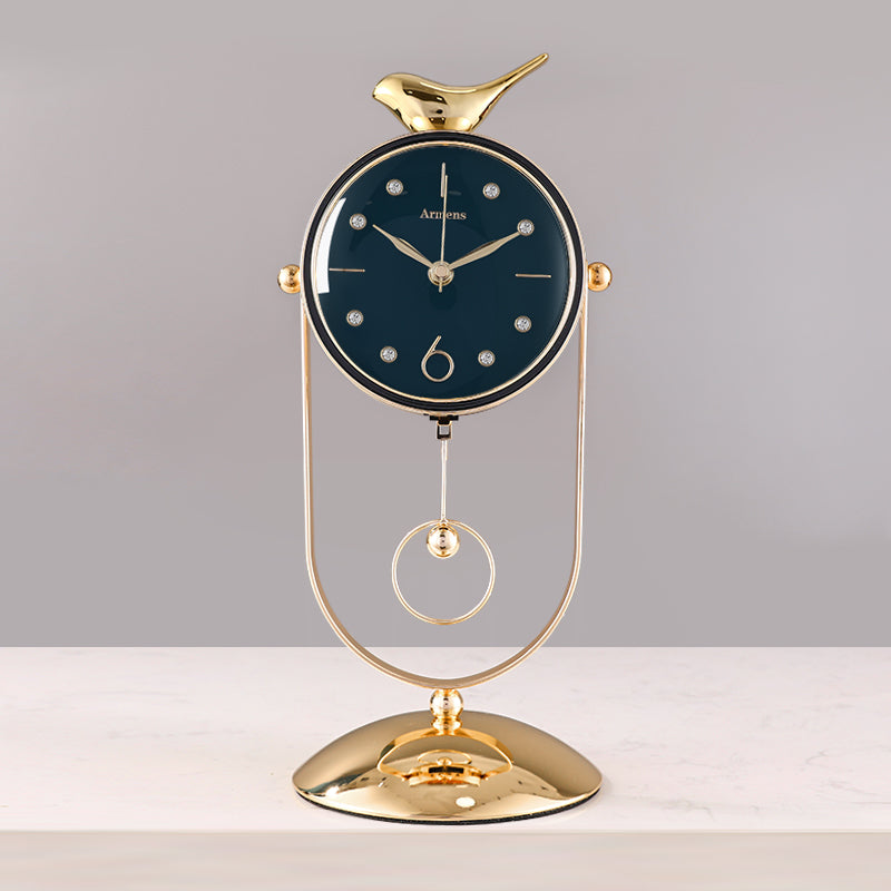 Tannis Armens Leather Pendulum Bird Paradise Clock