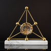 Astrid Marble Triangle Clock