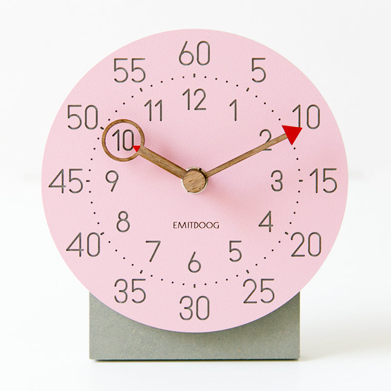 EMITDOOG Schedule Minimalist Desk Clock