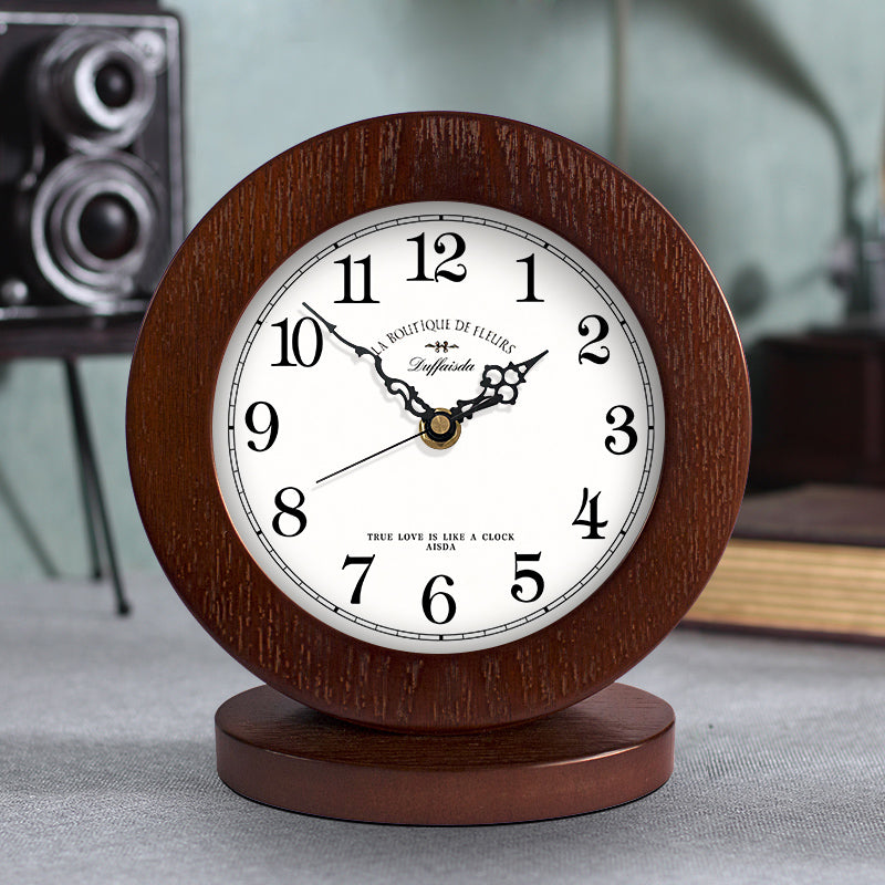 Duffaisda Marron Wooden Clock